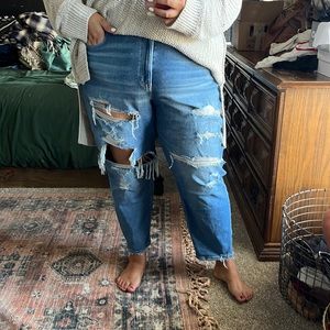 American eagle stretch mom jeans size 24